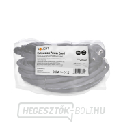 Solight hosszabbító kábel - csatlakozó, 1 csatlakozó, 10m, 3 x 1,5mm2, gumi, fekete Előnézet 