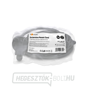 Solight hosszabbító vezeték - csatlakozó, 1 aljzat, 5m, 3 x 1,5mm2, gumi, fekete Előnézet 