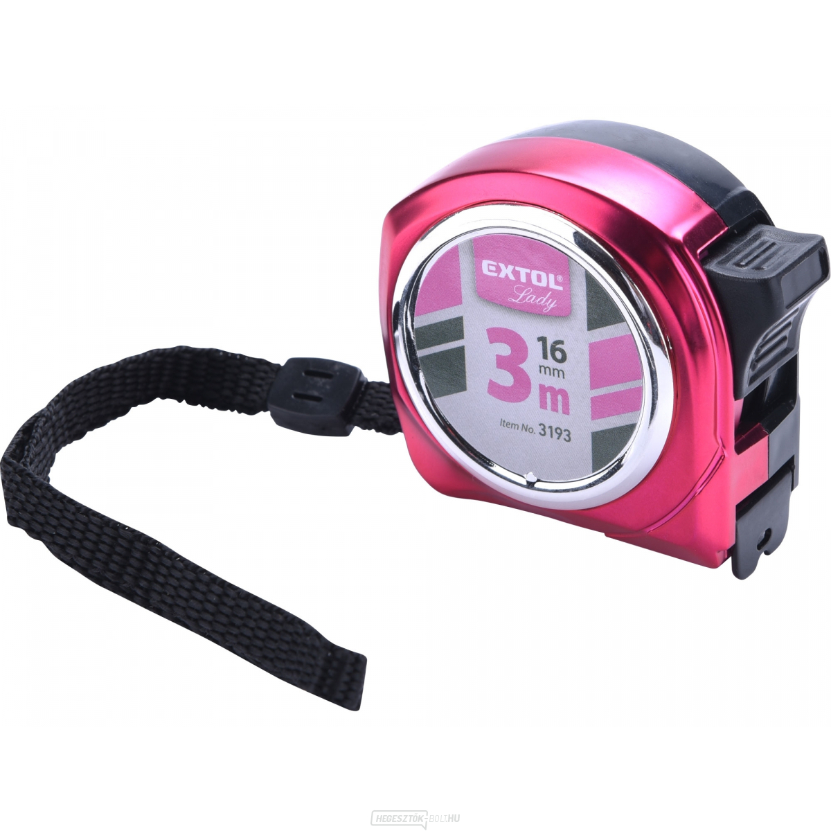 Mérőszalag, 3m, szalagszélesség 16mm