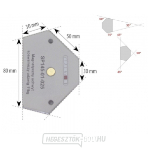 Szögmágnes 11kg, 6 négyzet alakú gallery main image