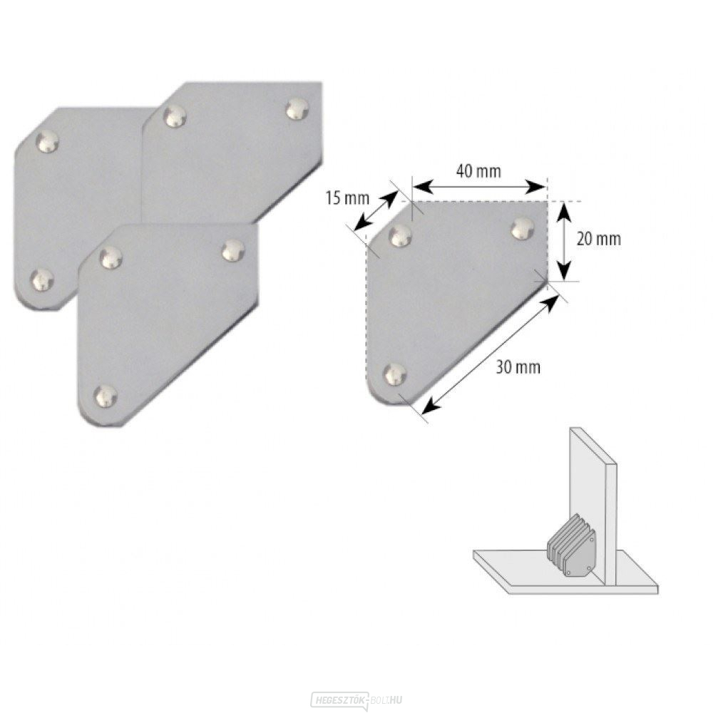 Szögmágnes készlet 11kg (4db)