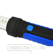 LED-es szerelőlámpa 120 SMD, újratölthető, állítható tartóval, kampókkal és mágnessel. náhled