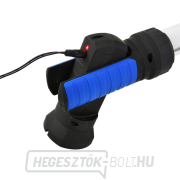 LED-es szerelőlámpa 120 SMD, újratölthető, állítható tartóval, kampókkal és mágnessel. náhled