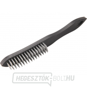 Acélkefe, 5 soros, 290mm Acélkefe, 5 soros, 290mm gallery main image