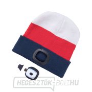 4x45lm fényszóró, USB töltés, fehér/piros/kék, univerzális méret Előnézet 