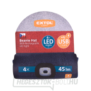 4x45lm fényszóró, USB töltés, fehér/piros/kék, univerzális méret náhled