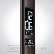 Solight LED asztali lámpa kijelzővel, 9W, választható fényhőmérséklet, bőr, barna náhled