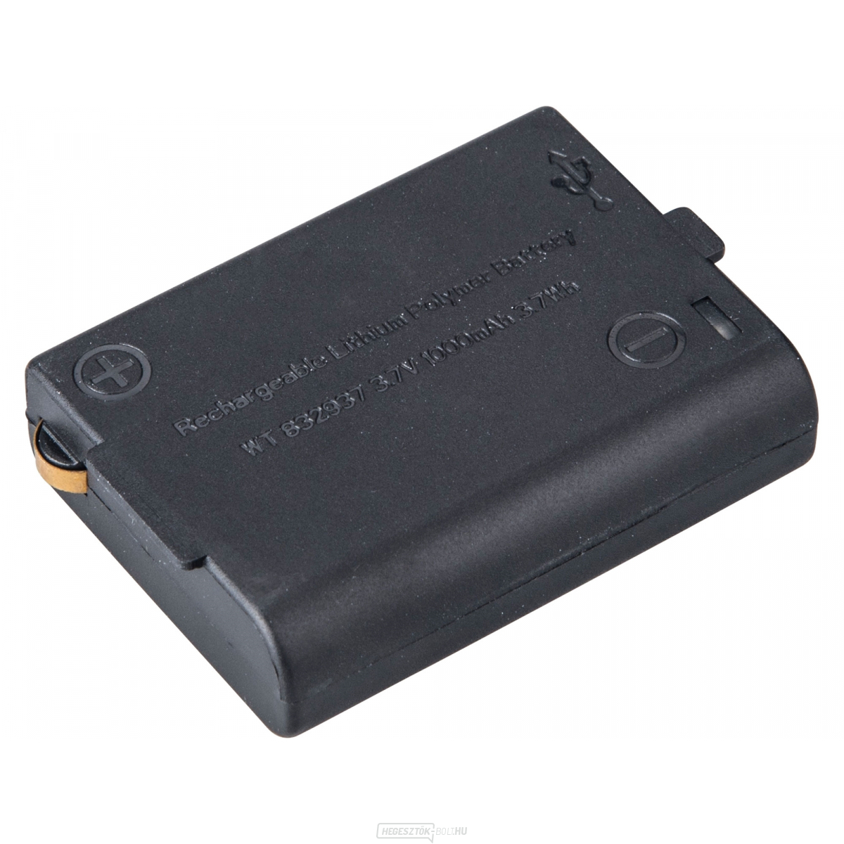 újratölthető akkumulátor, 3,7V Li-ion, 1000mAh