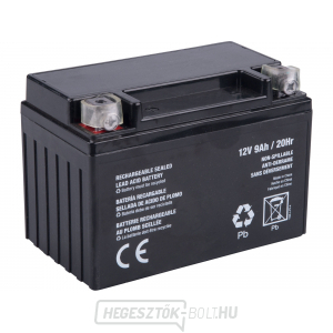 Akkumulátor elektromos indításhoz, 12V, 9Ah Akkumulátor elektromos indításhoz, 12V, 9Ah gallery main image