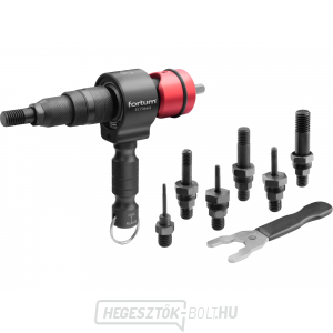 Szegecselő rögzítés T fúrógéphez, M3-M12 szegecsanyákhoz, CrMoV Szegecselő rögzítés T fúrógéphez, M3-M12 szegecsanyákhoz, CrMoV gallery main image