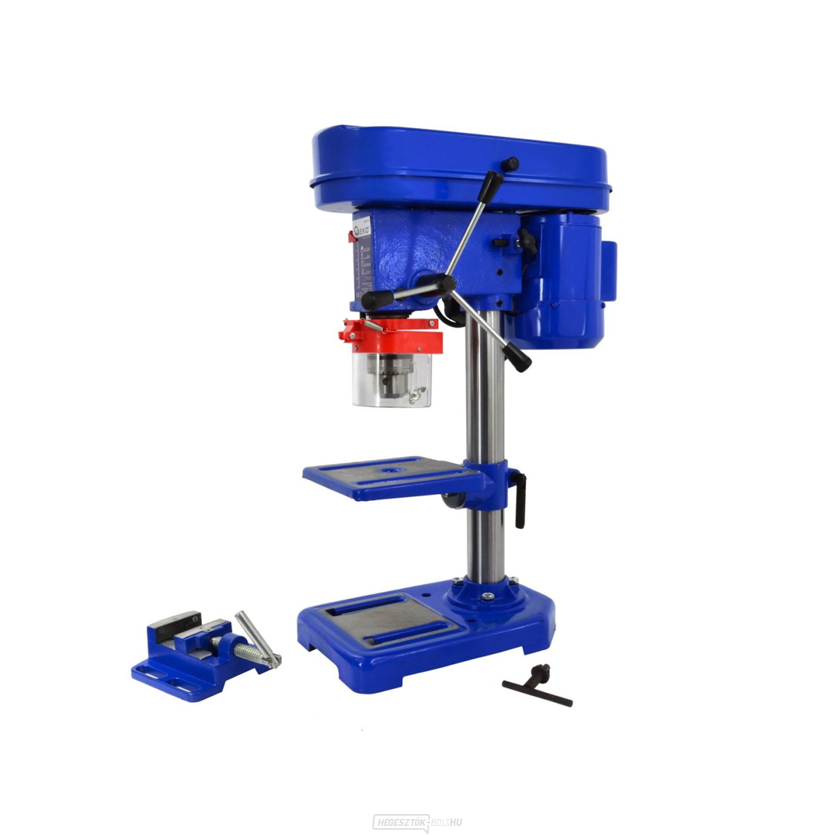 Oszlopos, állványos asztali fúró, 3 - 16 mm, 250W, satuval