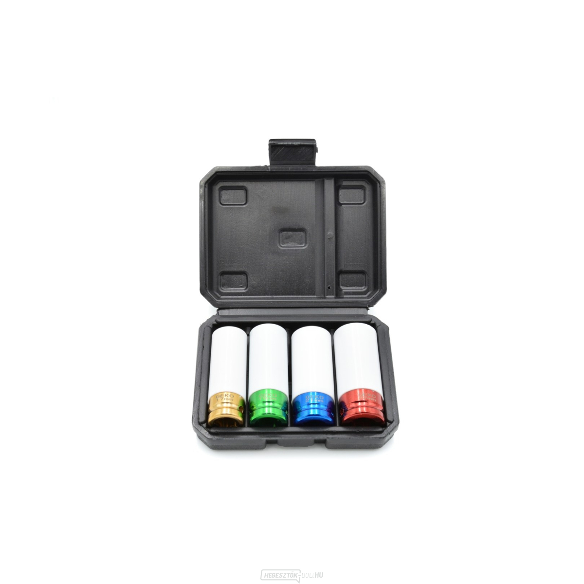 Ütvecsavaros dugókulcsok 1/2", 17 - 22 mm, ALU sapkával, 4 darabos készlet