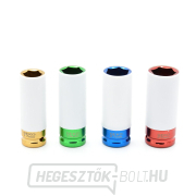 Gépi dugókulcs készlet könnyűfém keréktárcsákhoz, 4 darabos, 17 mm, 19 mm, 21 mm, 22 mm (20) Előnézet 