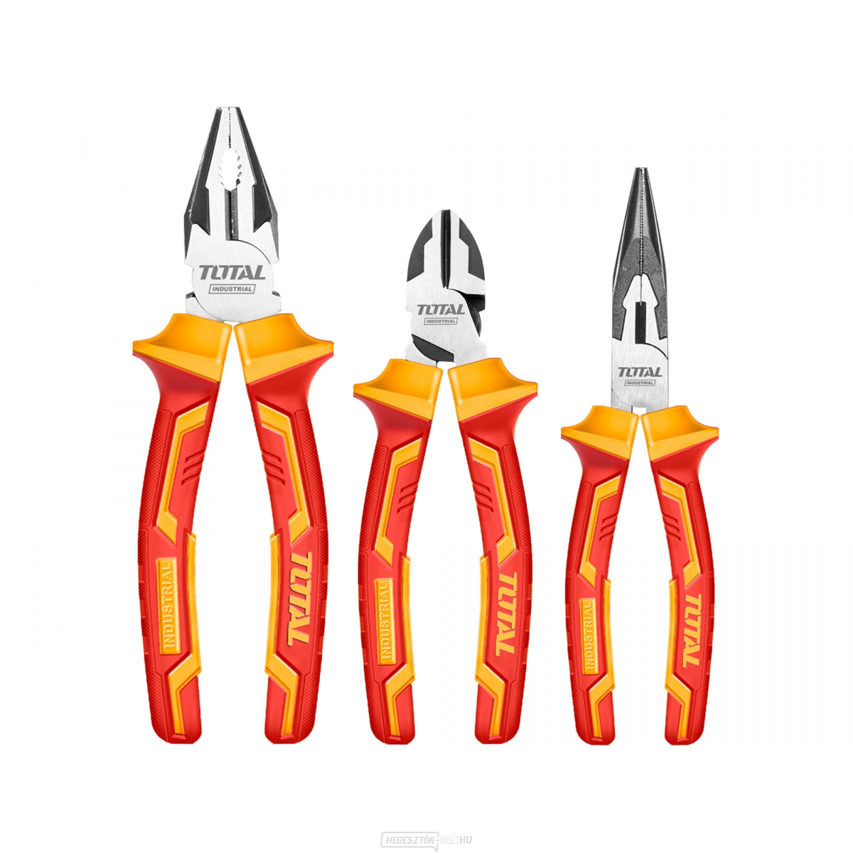 Villanyszerelő fogó, 3 darabos készlet, ipari, 1000V, CrV