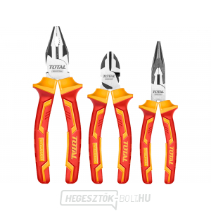 Villanyszerelő fogó, 3 darabos készlet, ipari, 1000V, CrV Villanyszerelő fogó, 3 darabos készlet, ipari, 1000V, CrV gallery main image