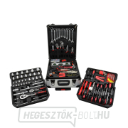 Alumínium mobil bőrönd, szerszámokkal, 187 alkatrésszel felszerelve Alumínium mobil bőrönd, szerszámokkal, 187 alkatrésszel felszerelve gallery main image