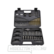 Fúrók és bitek, különböző méretek, 110 db-os készlet Fúrók és bitek, különböző méretek, 110 db-os készlet gallery main image