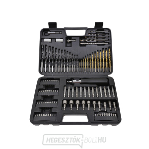Fúrók és bitek, különböző méretek, 110 db-os készlet Fúrók és bitek, különböző méretek, 110 db-os készlet gallery main image