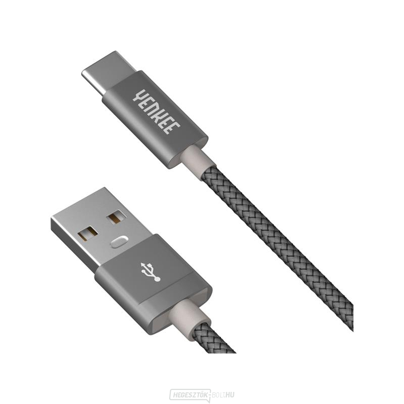 YENKEE YCU 302 GY USB A 2.0/USB C 2m szürke kábel YENKEE YCU 302 GY USB A 2.0/USB C 2m szürke