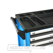 Műhelyszerelő kocsi felszerelve, 243 szerszámmal, 7 fiókkal és szekrénnyel - GEKO G10833 náhled