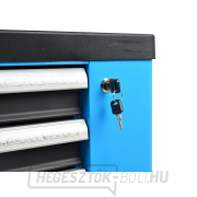 Műhelyszerelő kocsi felszerelve, 243 szerszámmal, 7 fiókkal és szekrénnyel - GEKO G10833 náhled