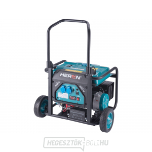 Benzinüzemű generátor, 7,5HP/3,5kW, alváz, elektromos indítással Benzinüzemű generátor, 7,5HP/3,5kW, alváz, elektromos indítással gallery main image