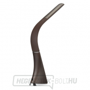 Solight LED asztali lámpa kijelzővel, 6W, 4100K, bőr, barna náhled