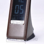 Solight LED asztali lámpa kijelzővel, 6W, 4100K, bőr, barna náhled