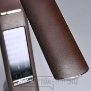 Solight LED asztali lámpa kijelzővel, 6W, 4100K, bőr, barna náhled