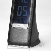 Solight LED asztali lámpa kijelzővel, 6W, 4100K, bőr, fekete náhled