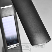 Solight LED asztali lámpa kijelzővel, 6W, 4100K, bőr, fekete náhled