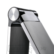 Solight LED asztali lámpa, 11W, színváltó, csiszolt alumínium, ezüst színű, dimmelhető náhled