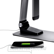 Solight LED asztali lámpa, 11W, színváltó, csiszolt alumínium, ezüst színű, dimmelhető náhled