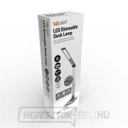 Solight LED asztali lámpa, 11W, színváltó, csiszolt alumínium, ezüst színű, dimmelhető náhled