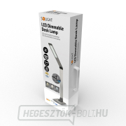 Solight LED asztali lámpa, 11W, színváltó, csiszolt alumínium, ezüst színű, dimmelhető náhled