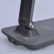 Solight LED fényszórós lámpa vezeték nélküli töltéssel, 10W, fényerőszabályzó, szürke náhled