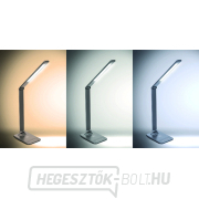 Solight LED fényszórós lámpa vezeték nélküli töltéssel, 10W, fényerőszabályzó, szürke náhled