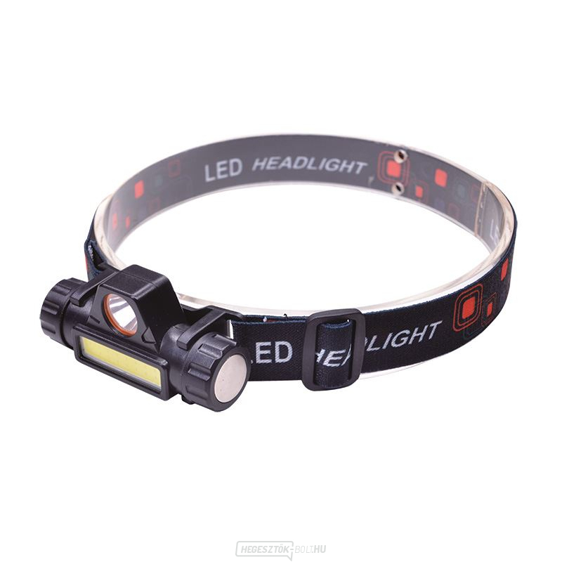 Solight LED újratölthető fejlámpa, 3W COB, 150 120lm, Li-ion, USB