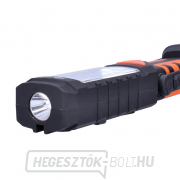 Solight multifunkciós újratölthető LED lámpa, 3W COB, 250 40lm, Li-Ion, USB, fekete és narancssárga színben. Előnézet 