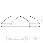 Baldachin az ajtó fölé LANITPLAST ARCUS 160/70 fehér náhled