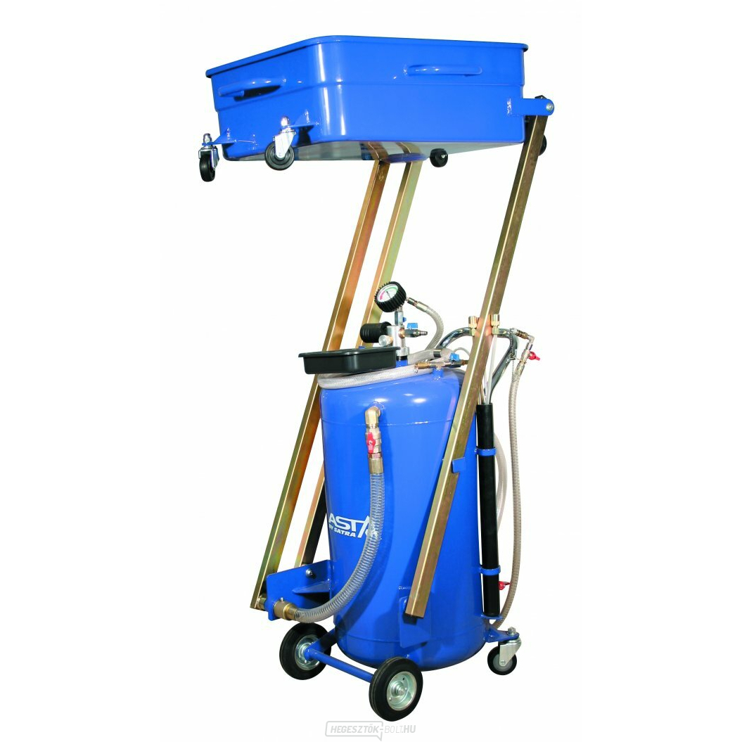 Pneumatikus olajteknő, mobil, 90 liter térfogatú, tálcával - ASTA