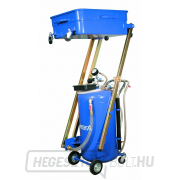 Pneumatikus olajteknő, mobil, 90 liter térfogatú, tálcával - ASTA gallery main image