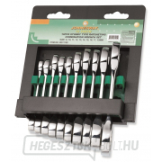 Rövid, racsnis kulcskészlet racsnival, 10 db, 8-19 mm - JONNESWAY W51110S gallery main image