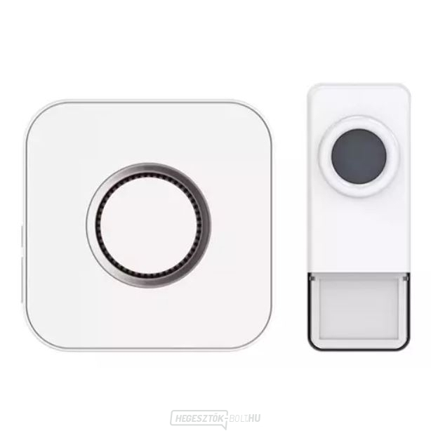 Vezeték nélküli kapucsengő Geti GWD 307W elemmel működtethető