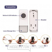 Vezeték nélküli kapucsengő Geti GWD 307W elemmel működtethető Vezeték nélküli kapucsengő Geti GWD 307W elemmel működtethető náhled