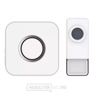 Vezeték nélküli kapucsengő Geti GWD 307W elemmel működtethető Vezeték nélküli kapucsengő Geti GWD 307W elemmel működtethető gallery main image
