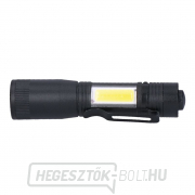 Solight LED fémlámpa 3W COB, 150 60lm, AA, fekete Előnézet 