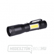 Solight LED fémlámpa 3W COB, 150 60lm, AA, fekete gallery main image