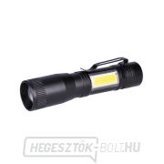 Solight LED fémlámpa 3W COB, 150 60lm, AA, fekete Solight LED fémlámpa 3W COB, 150 60lm, AA, fekete gallery main image