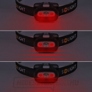 Solight LED fejlámpa, 3W piros fény, 3x AAA Előnézet 